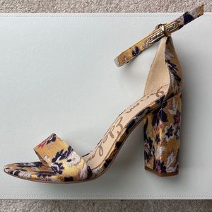 Open-toe Floral Heels by Sam Edelman